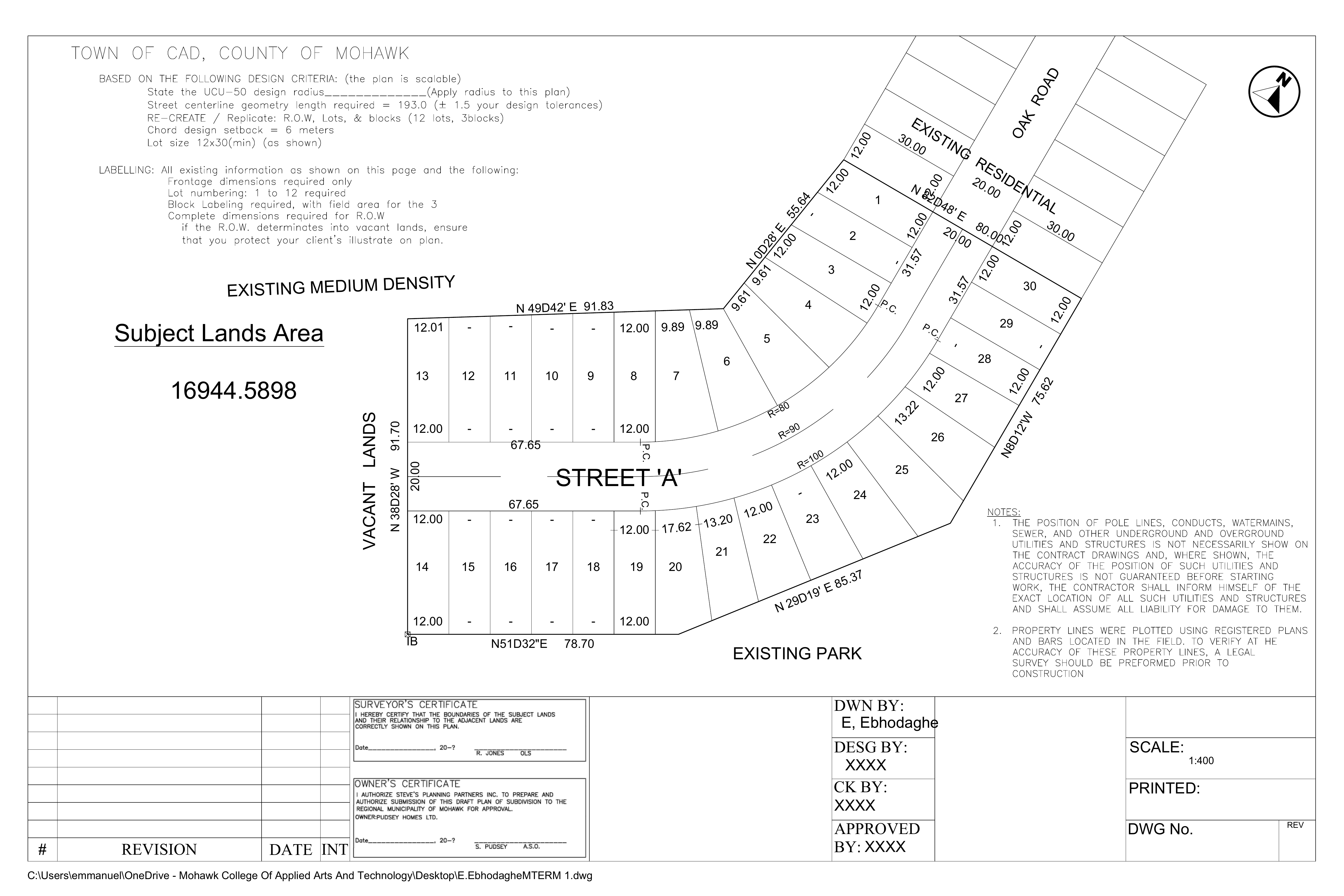 Residential Subdivision Plan Design - Town of Urbanville - Image 3